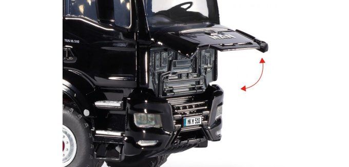 Tracteur MAN TGS 18.510 4x4 BL à 2 essieux - noir