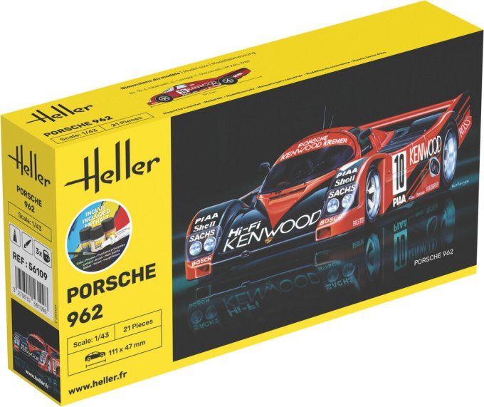 STARTER KIT Porsche 962 in 1:43