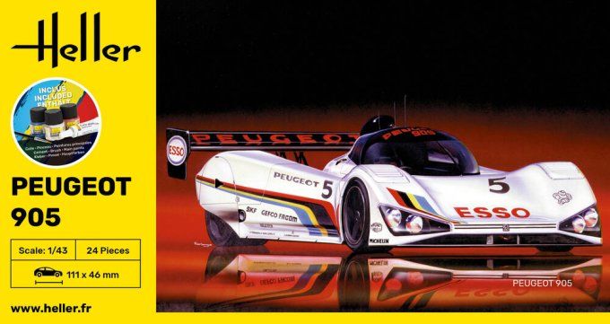 STARTER KIT Peugeot 905 in 1:43