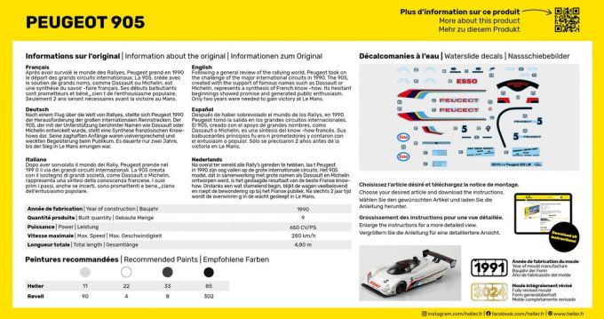STARTER KIT Peugeot 905 in 1:43