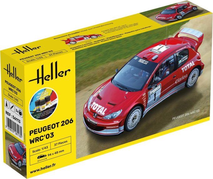 STARTER KIT Peugeot 206 WRC'03 in 1:43