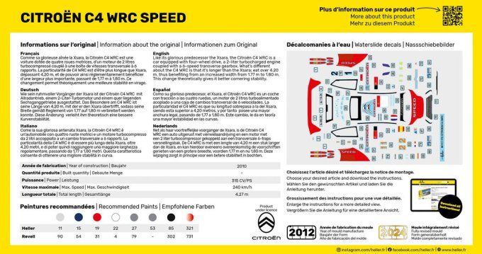 STARTER KIT Citroën C4 WRC Speed in 1:43