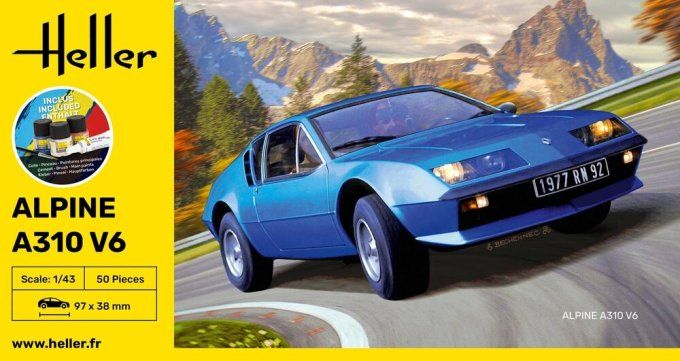 STARTER KIT Alpine A310 in 1:43