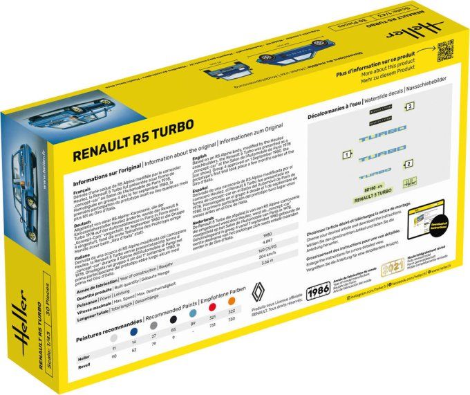 STARTER KIT Renault R5 Turbo in 1:43