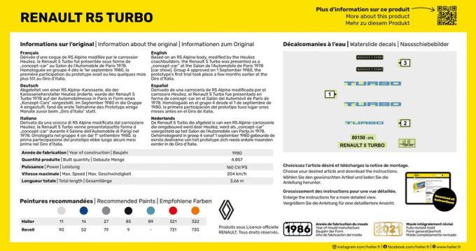 STARTER KIT Renault R5 Turbo in 1:43