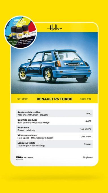 STARTER KIT Renault R5 Turbo in 1:43