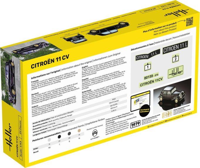 STARTER KIT Citroen 11 CV in 1:43