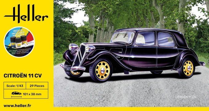 STARTER KIT Citroen 11 CV in 1:43