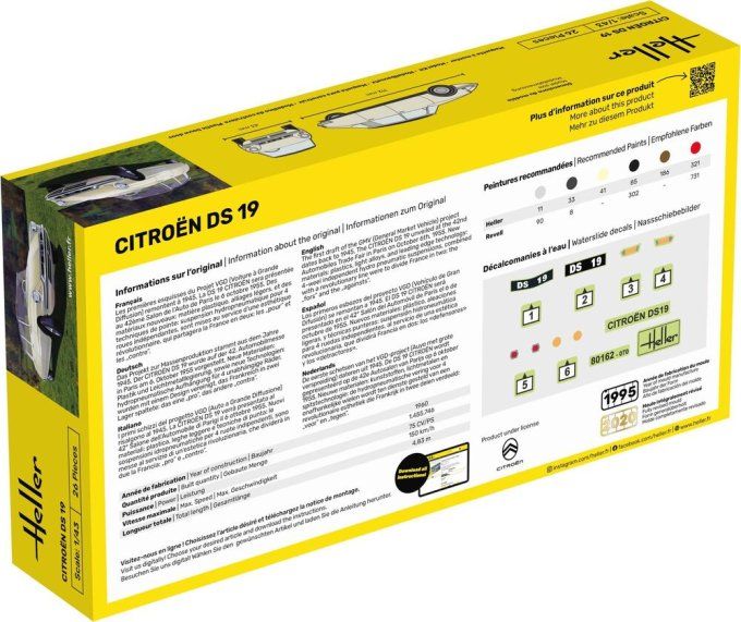 STARTER KIT Citroen DS 19 in 1:43