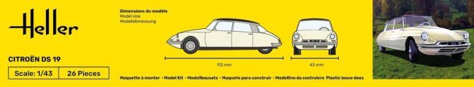 STARTER KIT Citroen DS 19 in 1:43