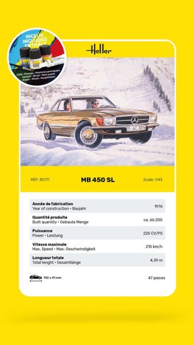 STARTER KIT MB 450 SL in 1:43