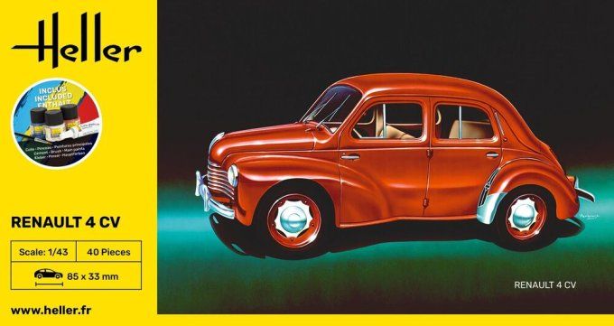 STARTER KIT Renault 4 CV in 1:43