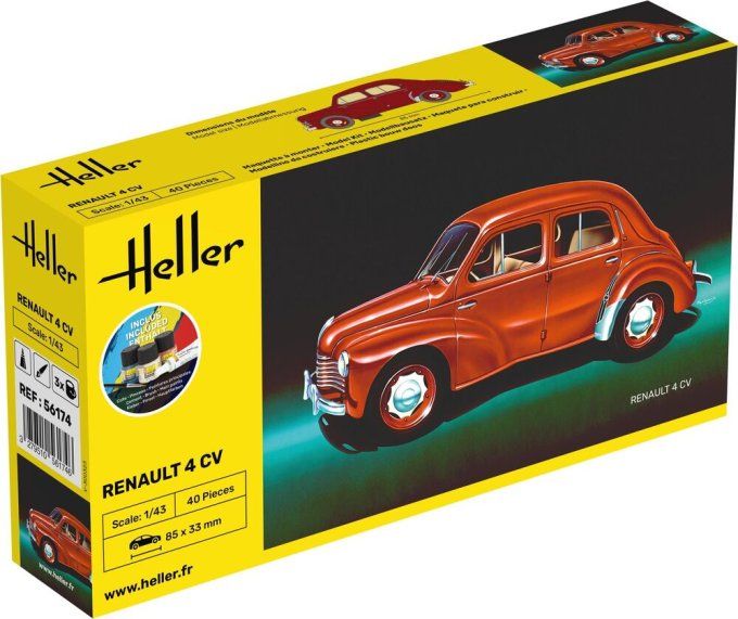 STARTER KIT Renault 4 CV in 1:43