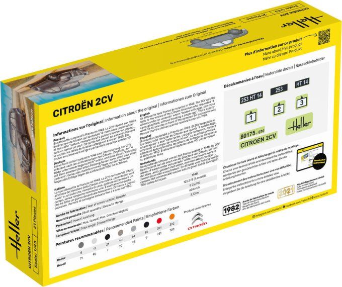 STARTER KIT Citroen 2 CV in 1:43