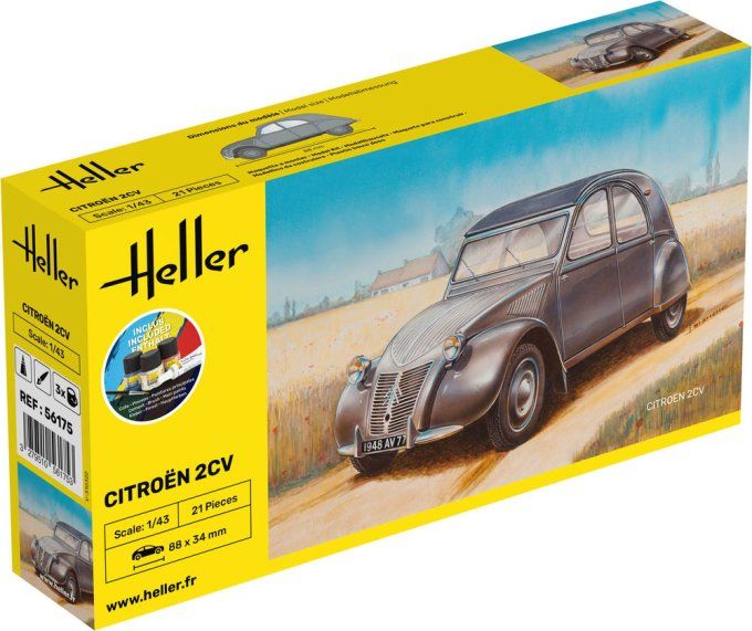 STARTER KIT Citroen 2 CV in 1:43