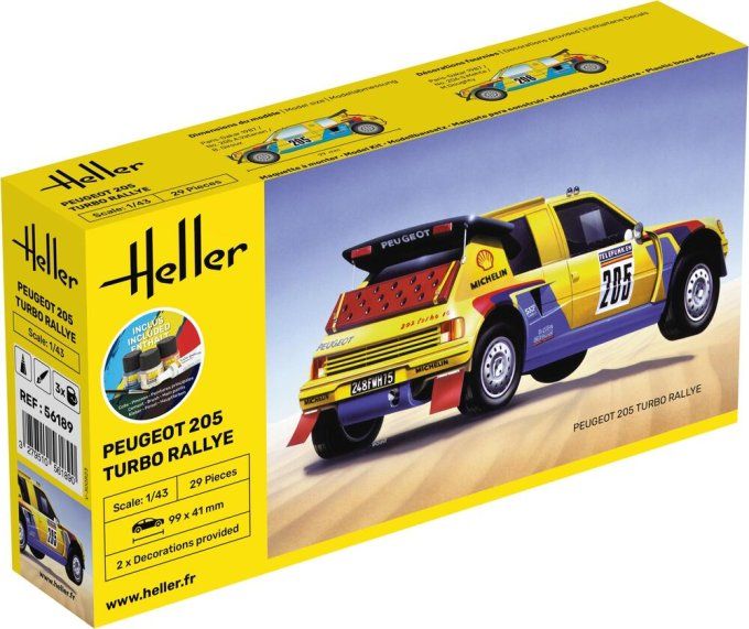 STARTER KIT Peugeot 205 Turbo Rallye in 1:43