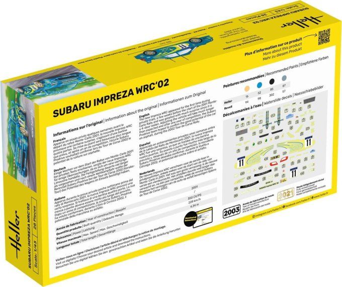 STARTER KIT Impreza WRC'02 in 1:43