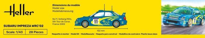 STARTER KIT Impreza WRC'02 in 1:43