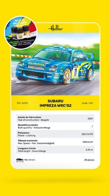 STARTER KIT Impreza WRC'02 in 1:43