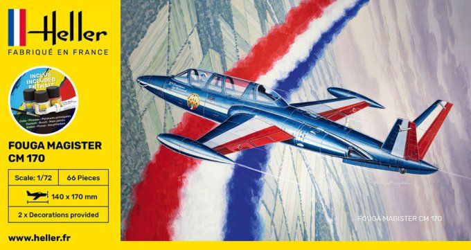 STARTER KIT Fouga Magister CM 170 in 1:72