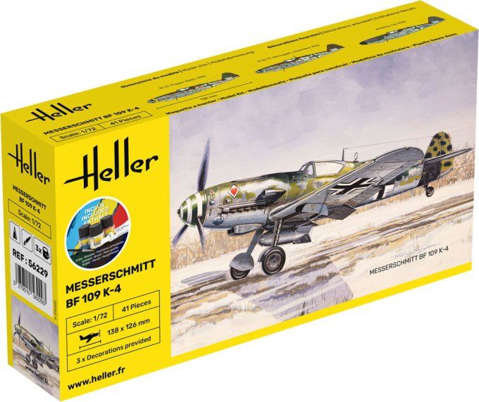 STARTER KIT Messerschmitt Bf 109 K-4 in 1:72