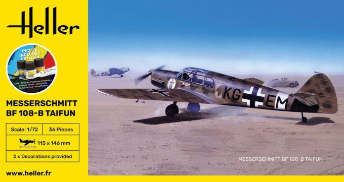 STARTER KIT Messerschmitt Bf 108 B Taifun in 1:72