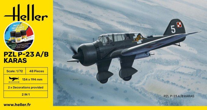 STARTER KIT PZL 23 Karas in 1:72