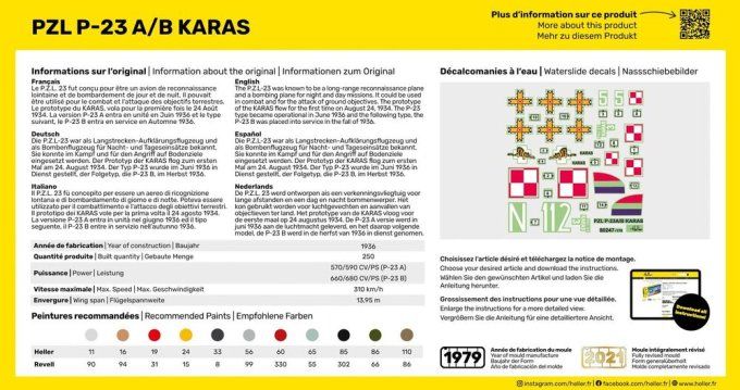STARTER KIT PZL 23 Karas in 1:72