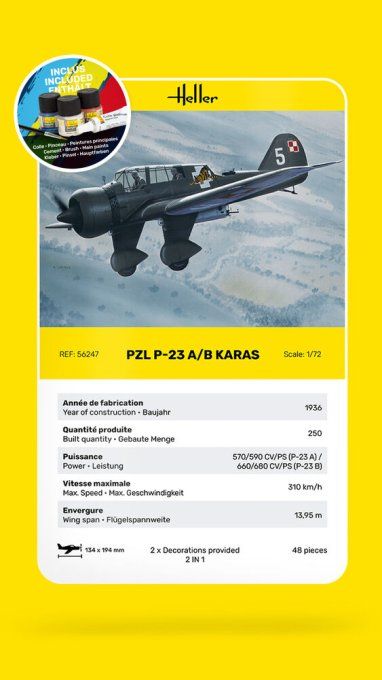 STARTER KIT PZL 23 Karas in 1:72