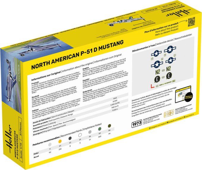 STARTER KIT P-51 Mustang in 1:72