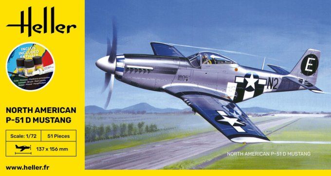 STARTER KIT P-51 Mustang in 1:72