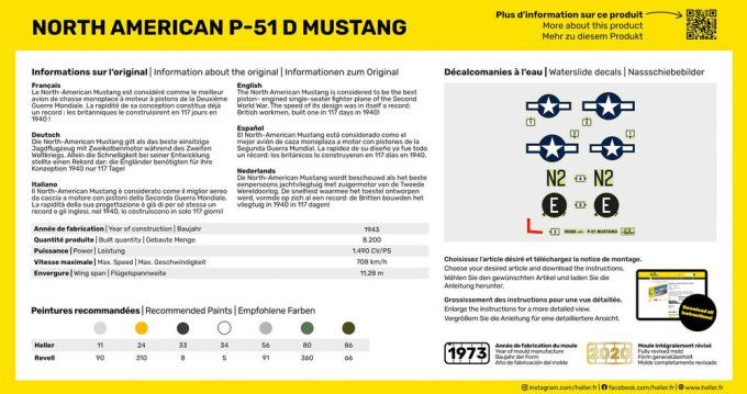 STARTER KIT P-51 Mustang in 1:72