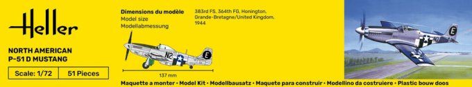 STARTER KIT P-51 Mustang in 1:72