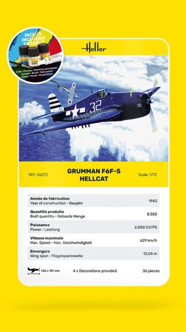 STARTER KIT F6F Hellcat in 1:72