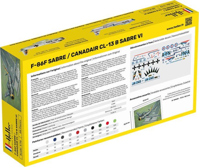 STARTER KIT F-86F Sabre / Canadair CL-13 B Sabre VI in 1:72 [