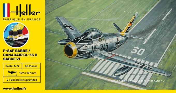 STARTER KIT F-86F Sabre / Canadair CL-13 B Sabre VI in 1:72 [