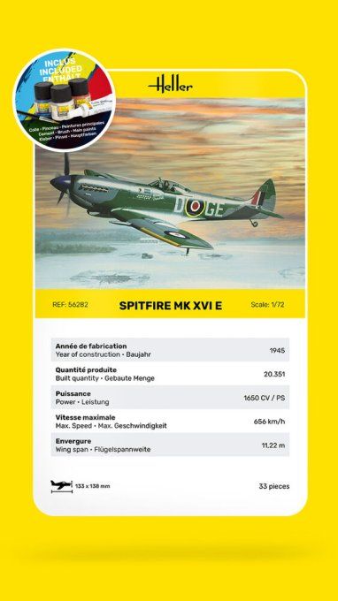 STARTER KIT Spitfire in 1:72