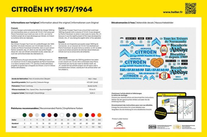 STARTER KIT CITROEN HY 1957/1964 in 1/24