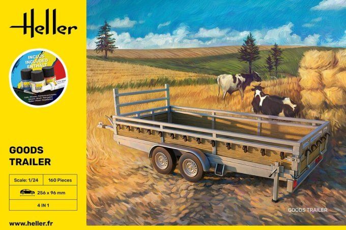 STARTER KIT Goods Trailer in 1/24