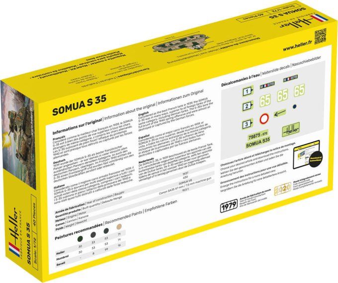 STARTER KIT Somua S35 in 1:72
