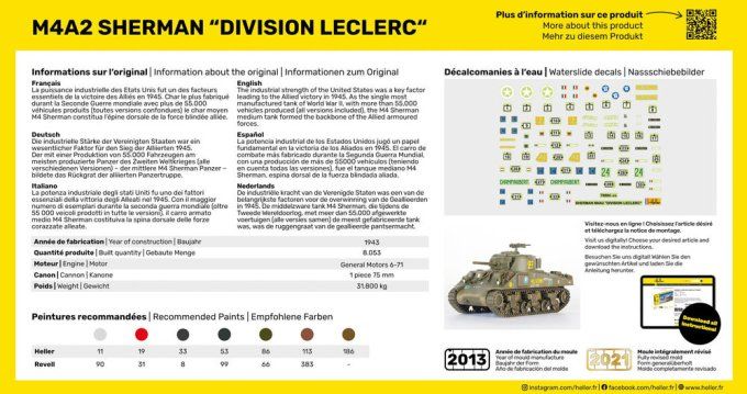 STARTER KIT M4A2 Sherman "Division Leclerc" in 1:72