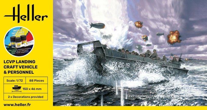STARTER KIT LCVP Landing Craft Vehicle & Personnel in 1:72