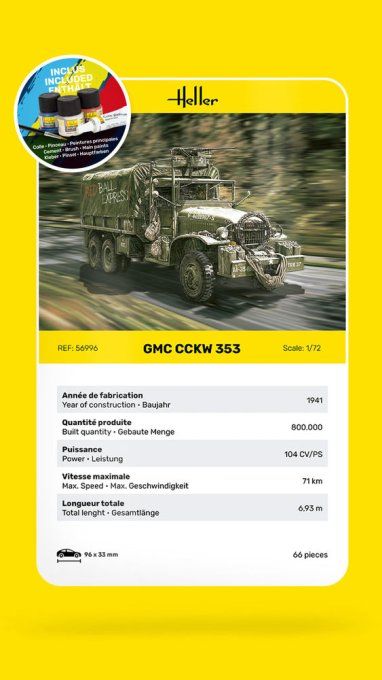 STARTER KIT GMC CCKW 353 in 1:72 