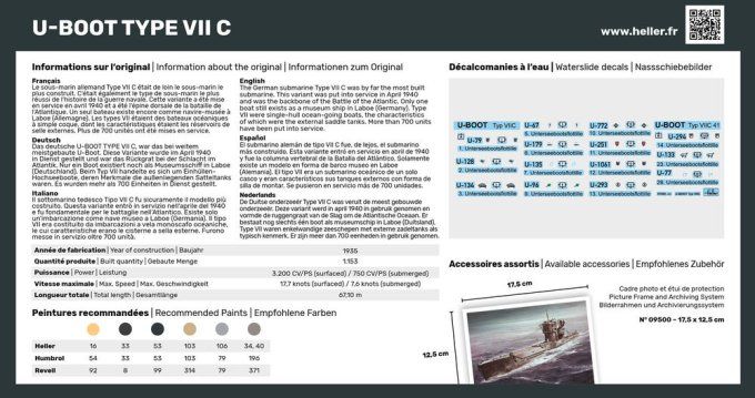 STARTER KIT U-Boot Type VII C in 1:400