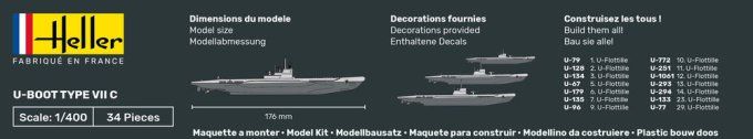 STARTER KIT U-Boot Type VII C in 1:400