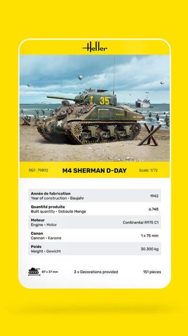 M4 Sherman D-Day in 1/72