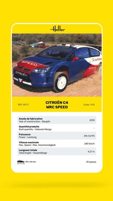 Citroën C4 WRC Speed in 1:43