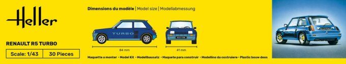 Renault R5 Turbo in 1:43