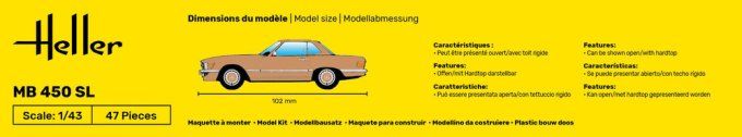 MB 450 SL in 1:43
