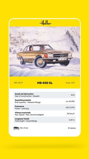 MB 450 SL in 1:43